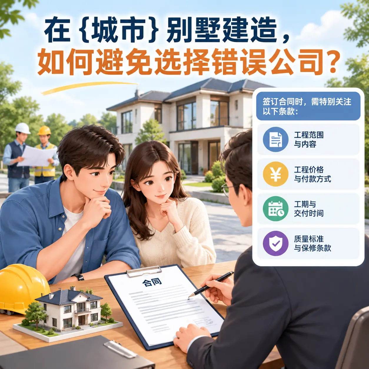 在 桐梓 别墅建造,如何避免选择错误公司?