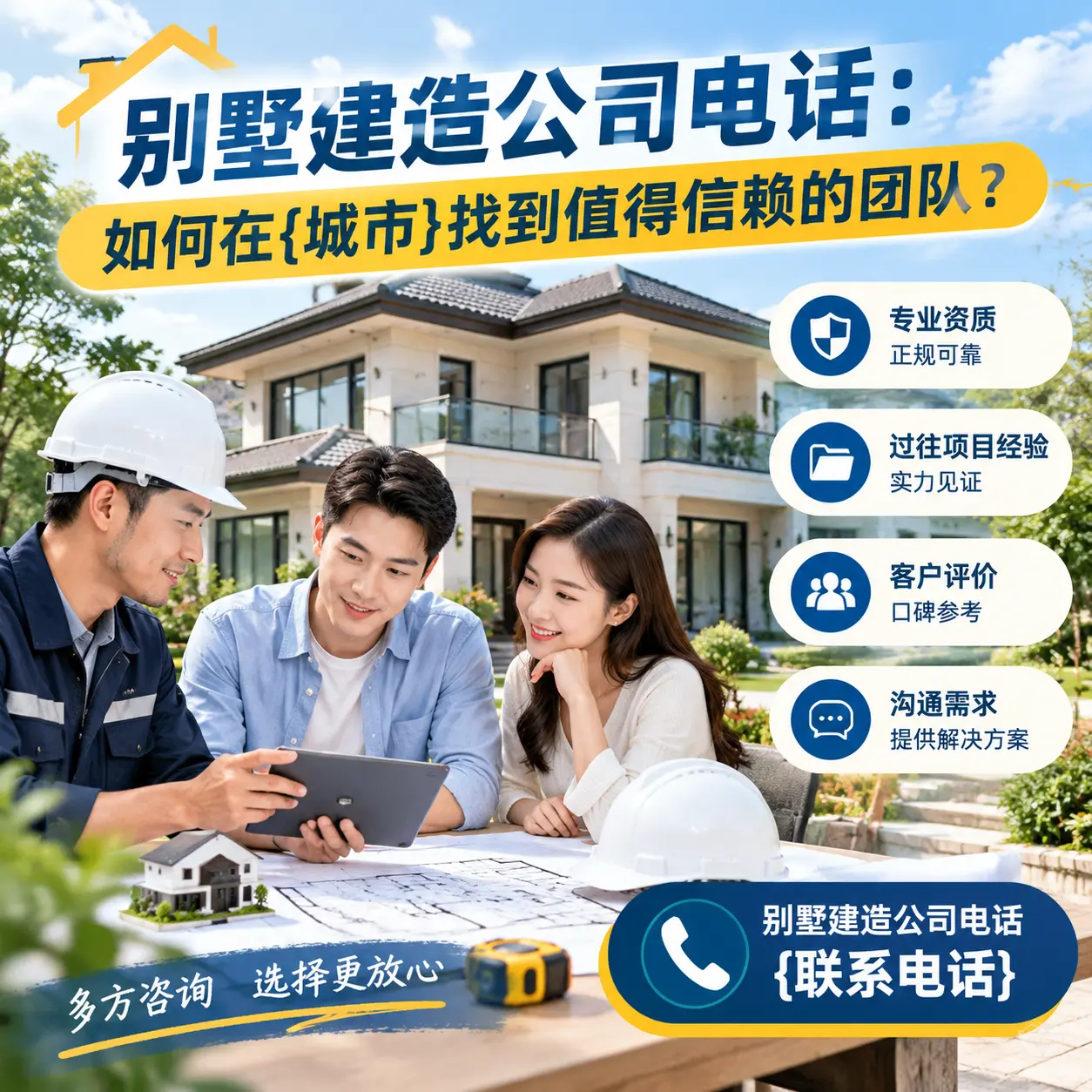 别墅建造公司电话:如何在桐梓找到值得信赖的团队?
