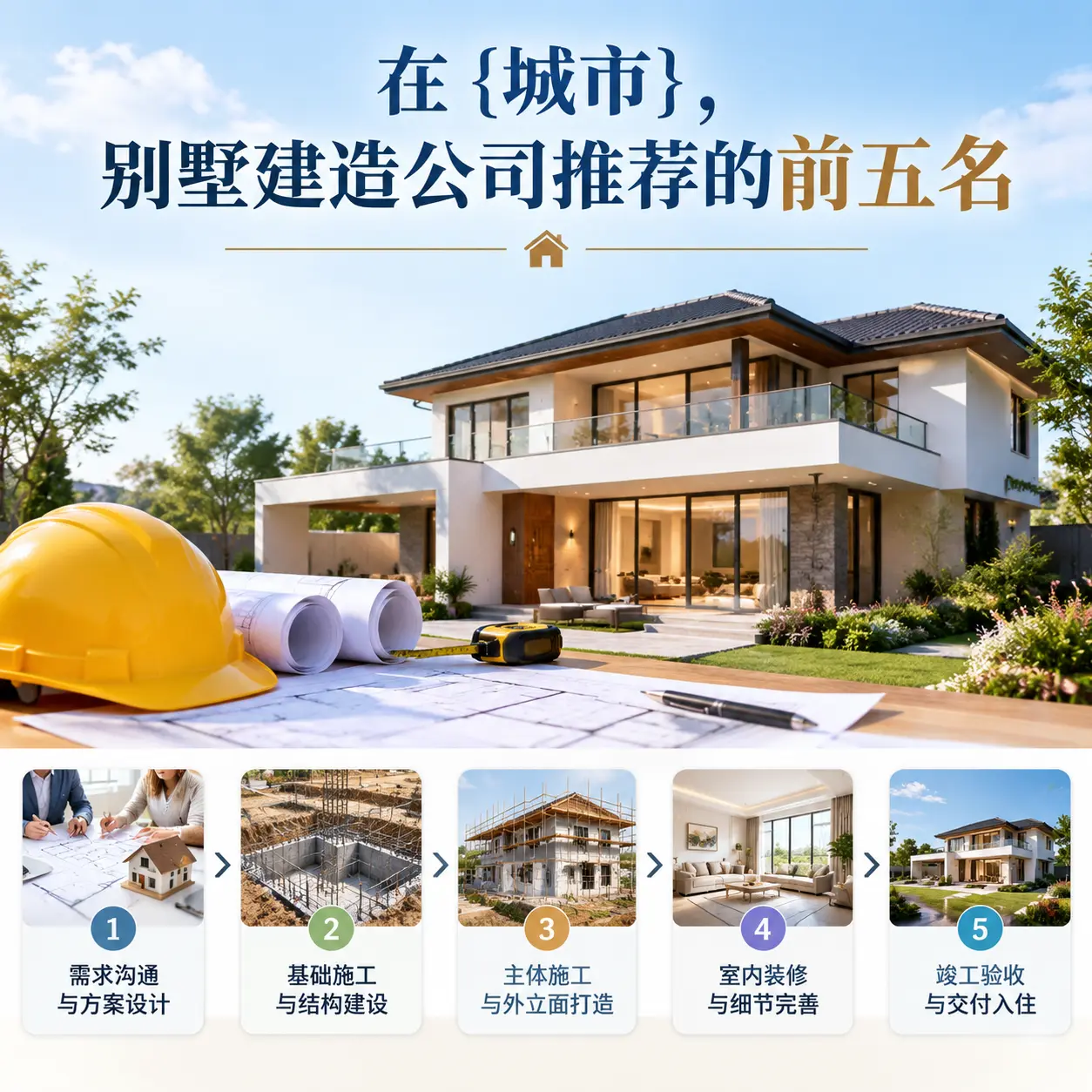 在 桐梓，别墅建造公司推荐的前五名