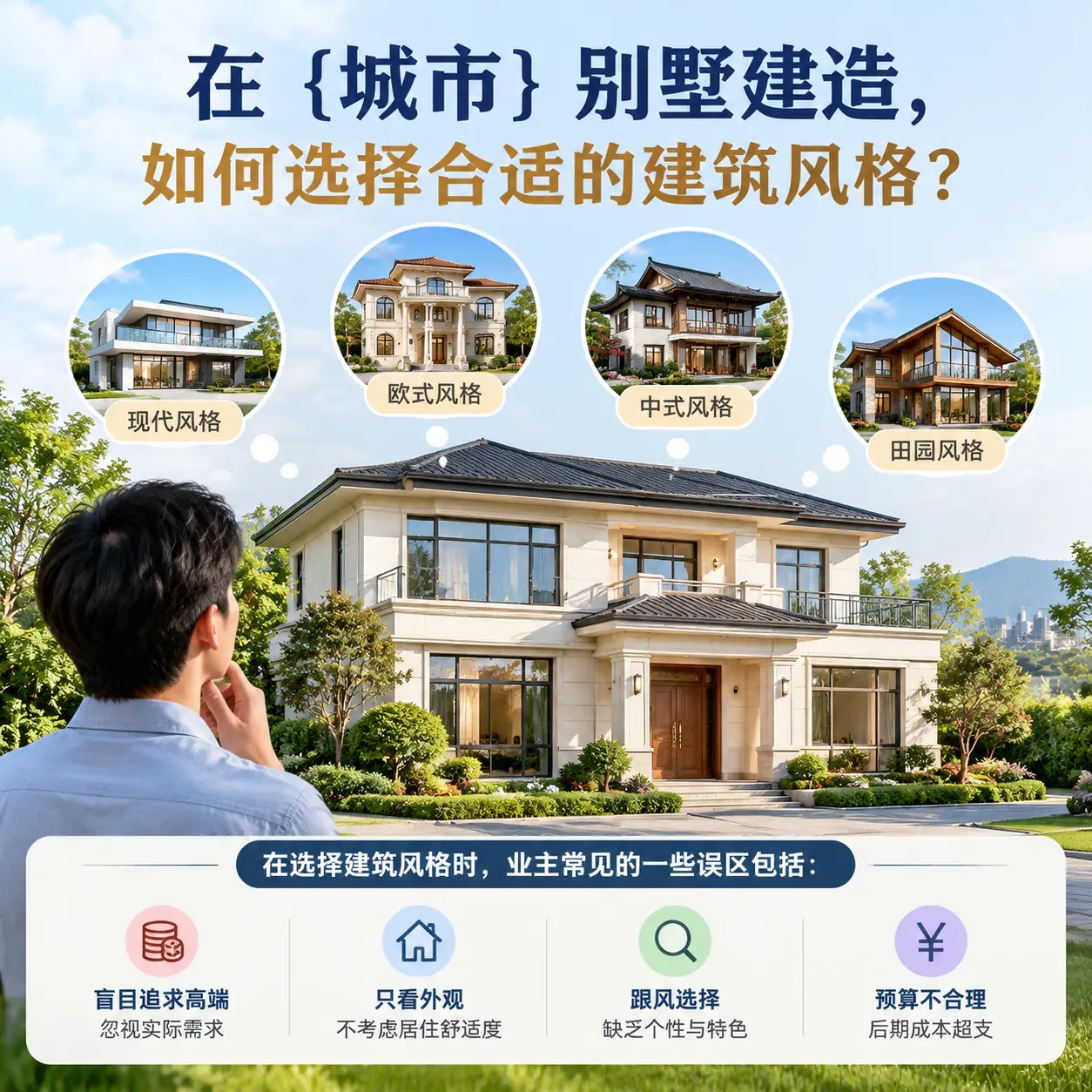 在 桐梓 别墅建造,如何选择合适的建筑风格?