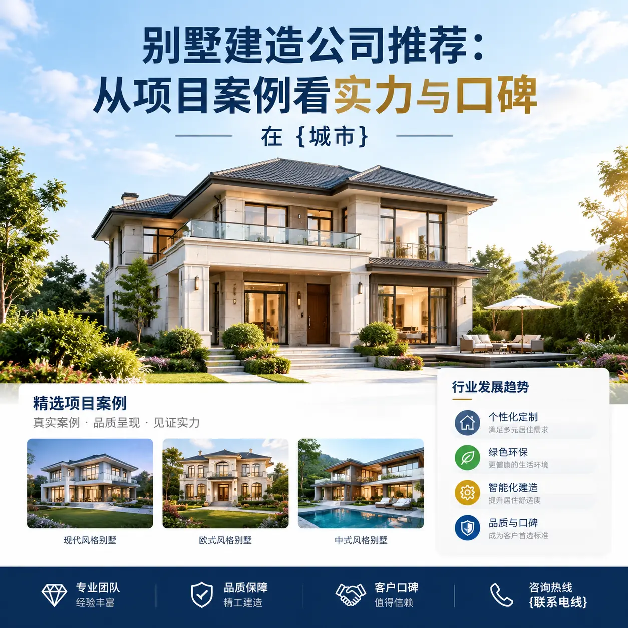 别墅建造公司推荐:从项目案例看实力与口碑在 桐梓
